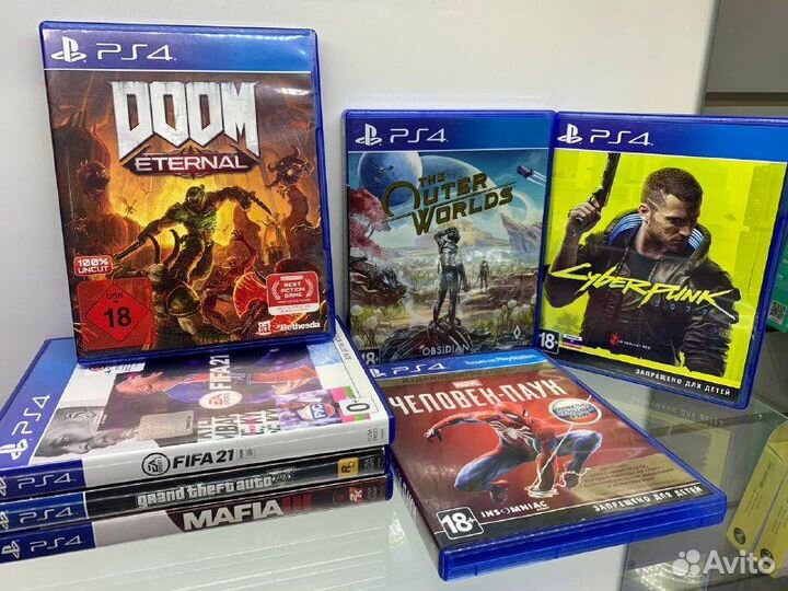 Диски с играми для Sony PlayStation 4
