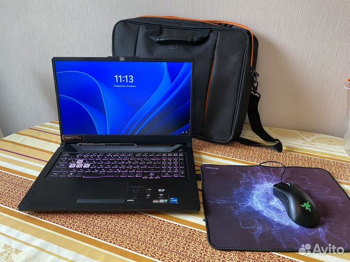 Игровой ноутбук asus I5 RTX 3050 ti 16gb 144 герц