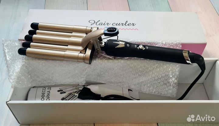 Плойка для завивки волос пятиволновая