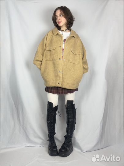 Плюшевое пальто y2k