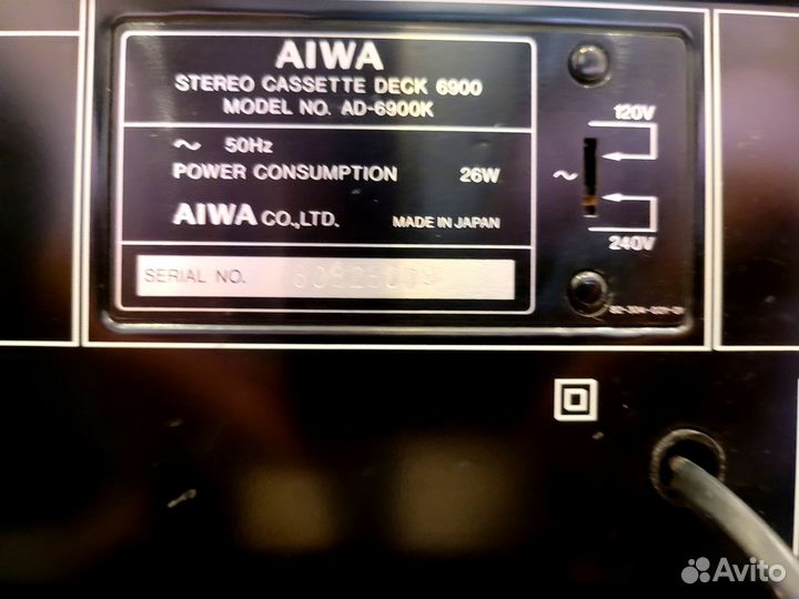 Aiwa ad 6900k топ дека