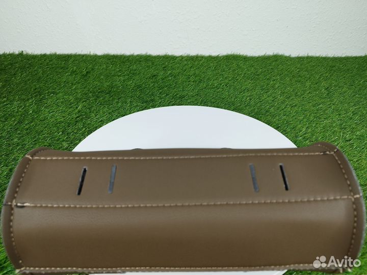 Сумка батон на мотоцикл, скутер. Коричневый. Новая