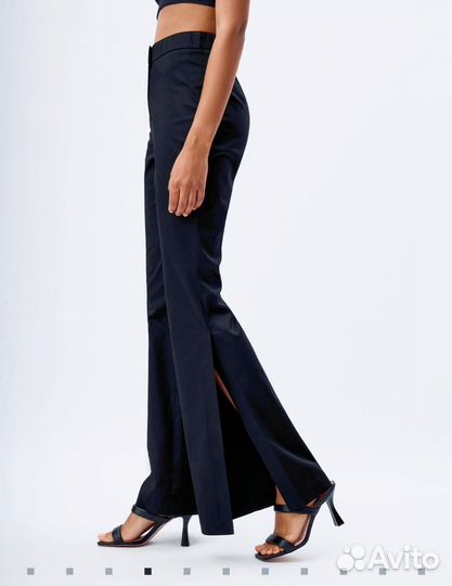 Брюки клеш с разрезами