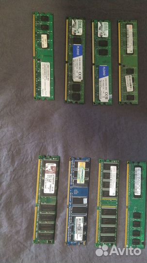 Оперативная память ddr2 - 2gb, 1gb dd1 - 1gb, 512m