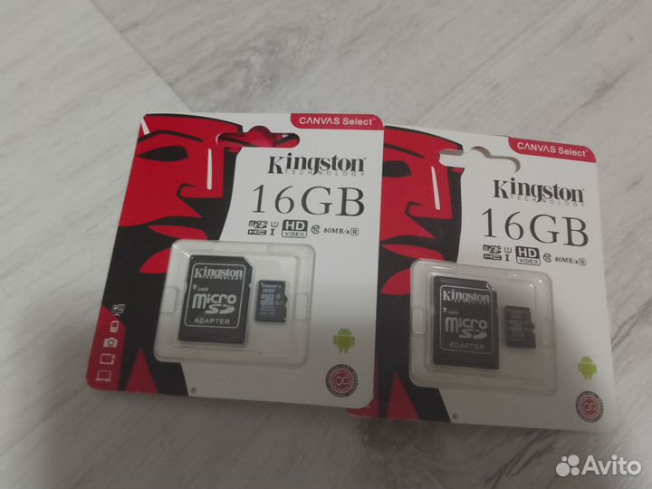 Карта памяти MicroSD 16гб