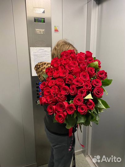 Розы 51 штука 80 см