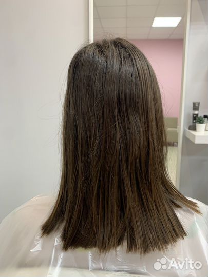 Кератиновое выпрямление волос