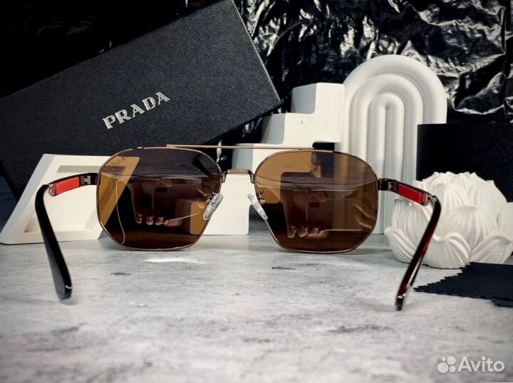 Очки Prada Aviator бронзовые