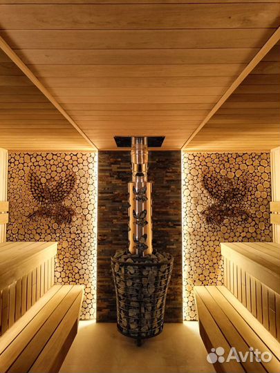 Панно из можжевельника