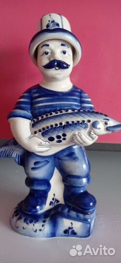 Графин под водку рыбак