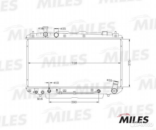 Радиатор охлаждения Toyota Rav4