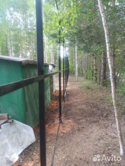 Каркас забора под ключ