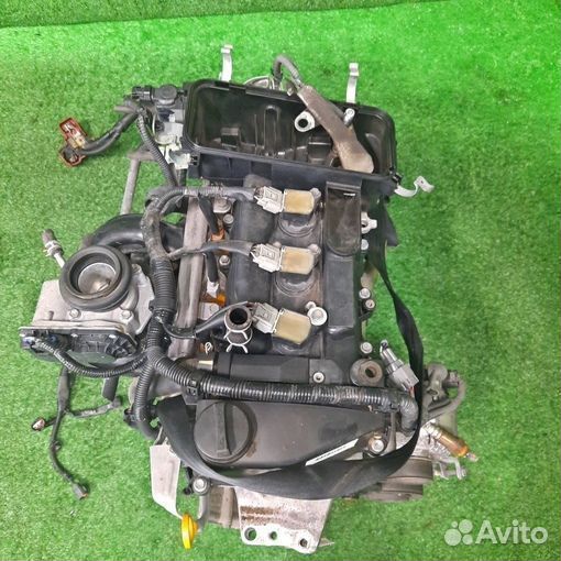 Двигатель в сборе двс toyota passo KGC30 1KR-FE 20