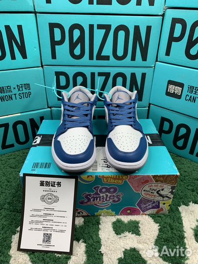 Nike Air Jordan 1 Low True Blue Оригинал (Poizon)