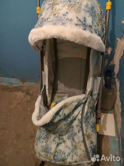 Детские санки коляска с колесами