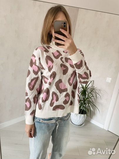 Свитер леопардовый