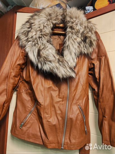 Куртка кожаная женская 50 52