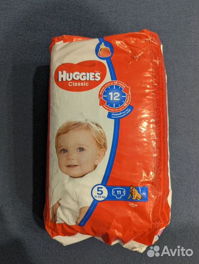 Подгузники Huggies Classic 5 11-25 кг 11 шт