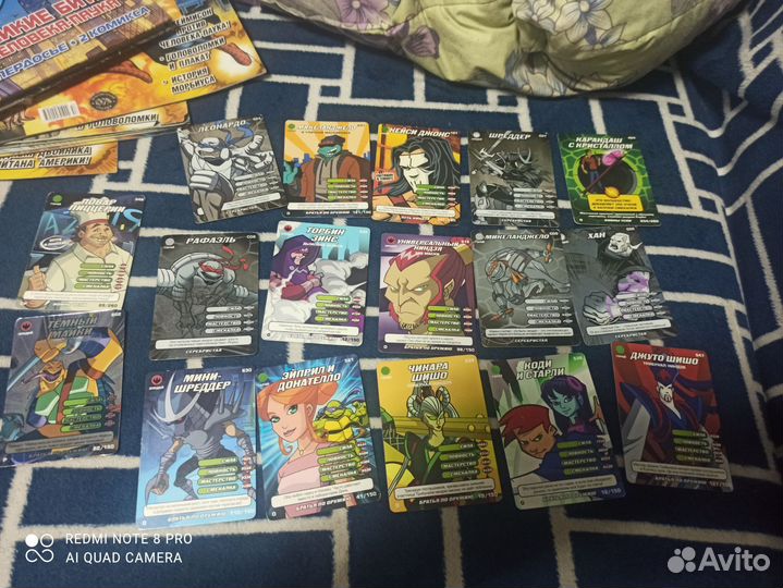 Карточки черепашки ниндзя