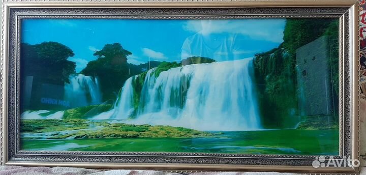 Картина водопад с подсветкой и звуком