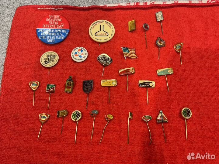 Значки времен СССР разные, зарубежные