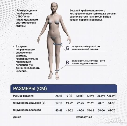 Компрессионные чулки 1 класс
