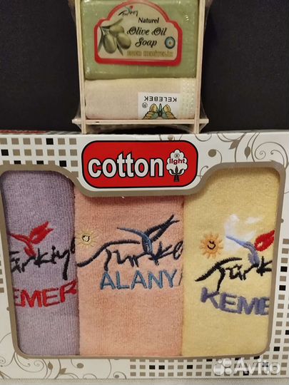 Набор салфеток, набор с оливковым мылом