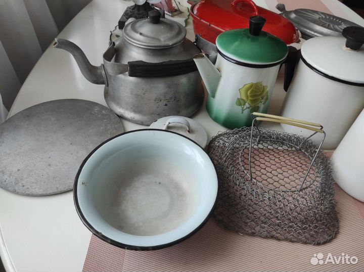Посуда эмаль алюминий чугун СССР