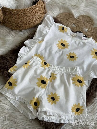 Летний костюм подсолнух для девочки