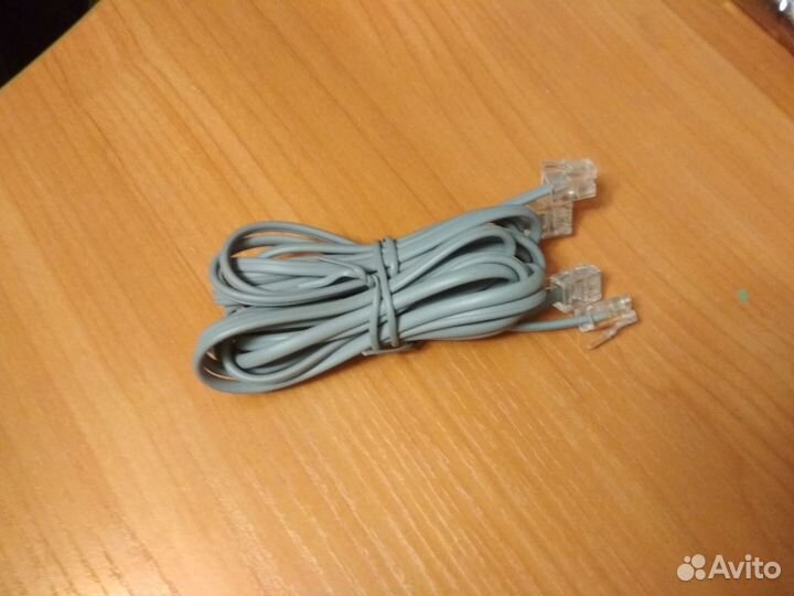 Патчкорд телефонный, 1,3 м, серый