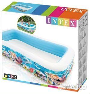 Детский надувной бассейн intex