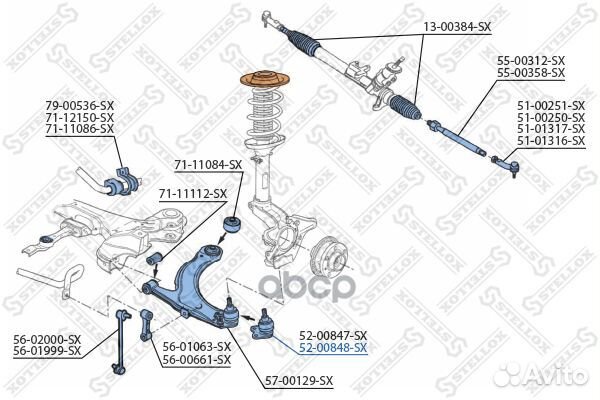 Опора шаровая VAG A3/octavia/golf 4 96- нижн.прав