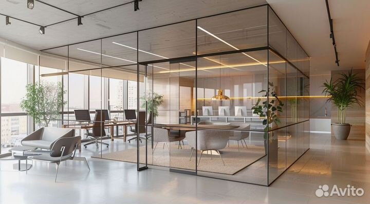 Стеклянные перегородки на заказ