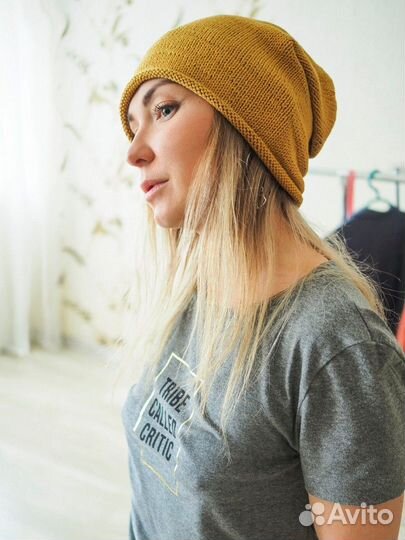 Шапка вязаная Бини