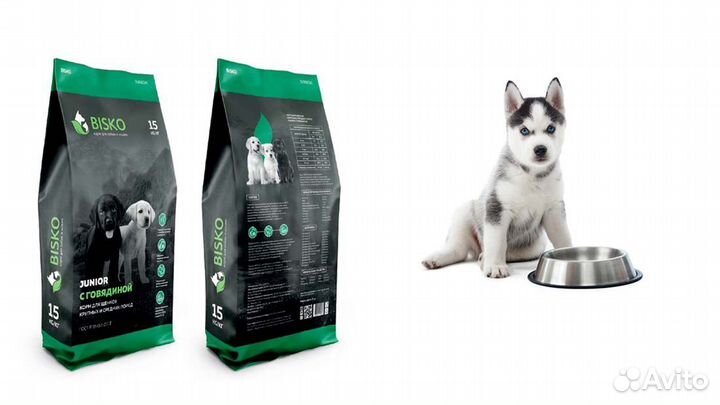 Корм для щенков Bisco (Биско) Юниор 15кг