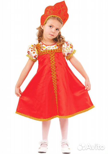 Русский народный костюм для девочки напрокат