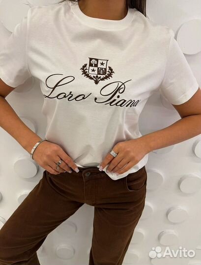 Футболка loro piana женская 2 цвета