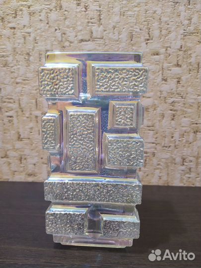 Чешская ваза с блочным декором Иржи Зеймона редкая