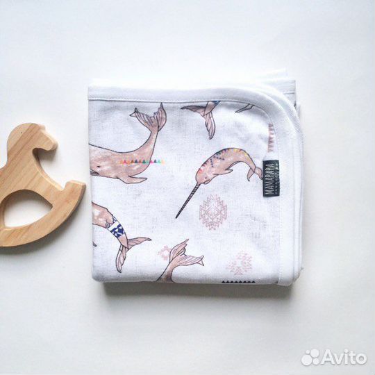 Новый Двусторонний детский плед Mamapapa Mjolk