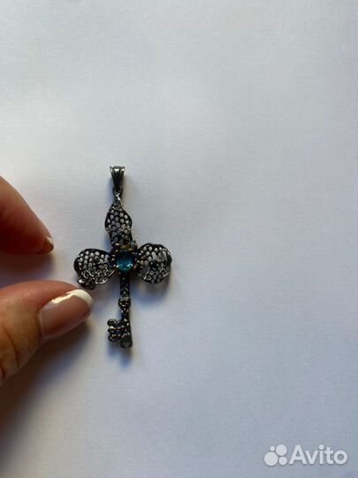 Крест серебро