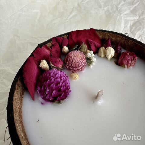 Свеча в кокосе ароматическая