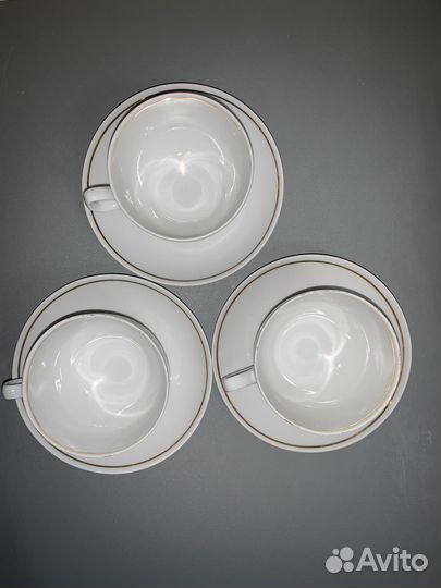 Набор чайный из 4 чашек и 3 блюдец, детский