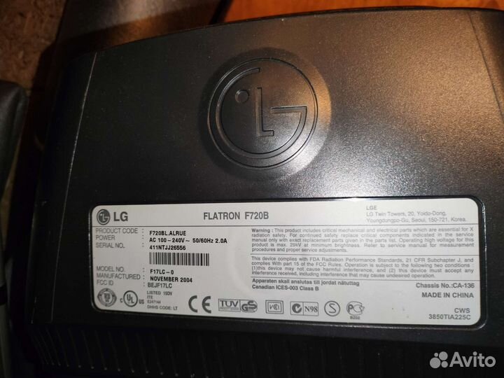 Кинескопный Монитор LG flatron