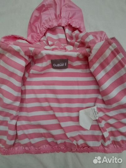 Ветровка детская 80 90 Guliver для девочки