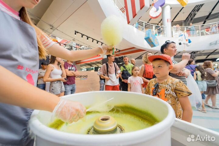 Сладкая/сахарная вата, поп-корн на праздник