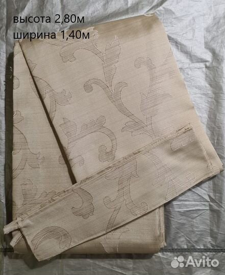 Готовый комплект штор с подхватами