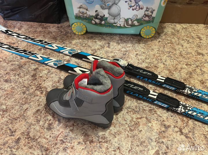 Лыжи детские с ботинками