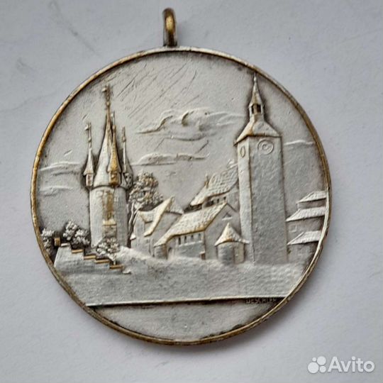 Старинна медаль 1928 год Линдау