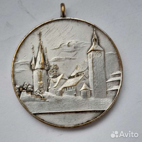 Старинна медаль 1928 год Линдау