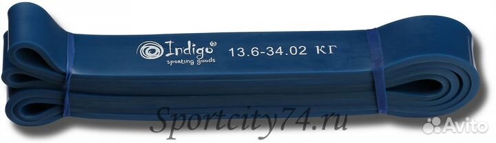 Эспандер Indigo 601 hkrbb 208*3,2см синий